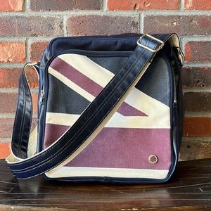 Classic Ben Sherman Union Jack Canvas Messenger Crossbody